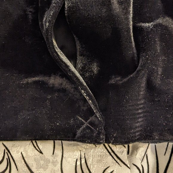 Ashro Black Sleeveless Velvet Dress & White & Black Jacket Set - size 14 NWOT - Picture 10 of 14